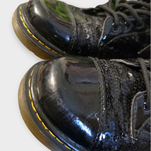 Dr. Martens Pooch Sequin Boots Kids Size 2 - Picture 6 of 6